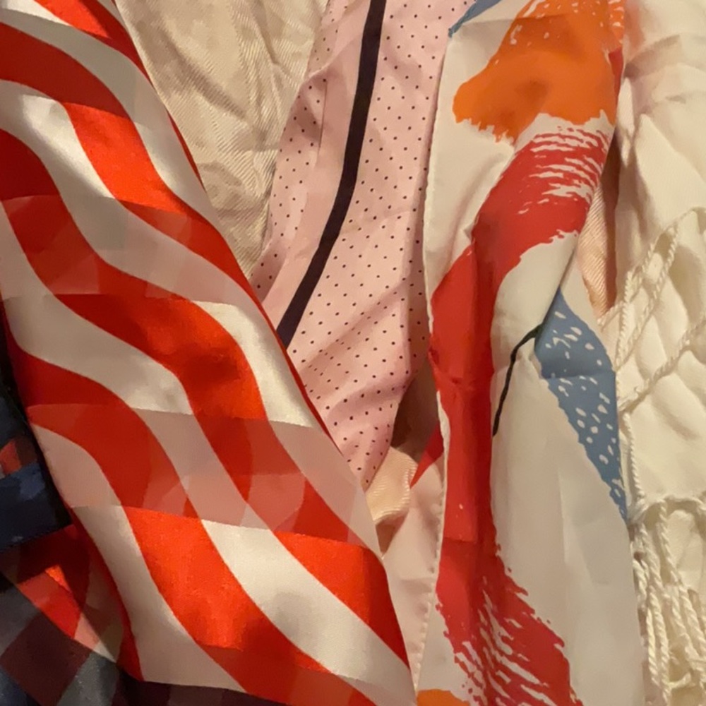 Spectrum Peach Melba Polka Dot Scarf